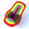 Multi-Color Measuring Cups and Spoons Set, Measurement Plastic Cup Spoon Kitchen Cooking Baking Utensils Tools