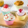 12pcs; Silicone Cupcake Pans; Round Muffin Baking Molds; Reusable Cups; Cake Molds
