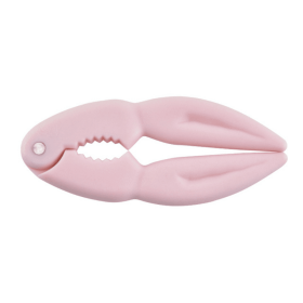 1pc Multifunctional Crab Claw Clamps Walnut Clamps; Suitable For Kitchen Or Outdoor Camping (Color: Pink)